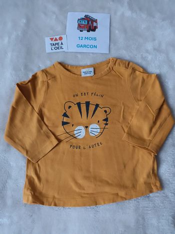 Tshirt 12 mois tape a l oeil