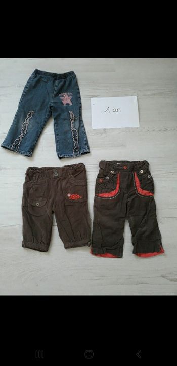 Pantalons fille 12mois