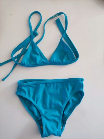 Maillot de bain 2 pieces bleu 3 - 4 ans