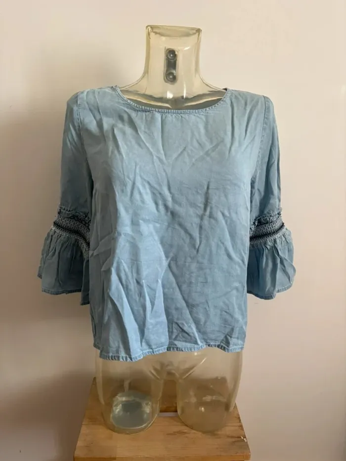 Blouse en jeans cache cache
