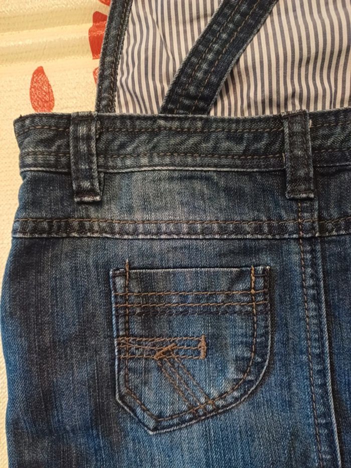 Robe salopette jeans 4 ans - photo numéro 6