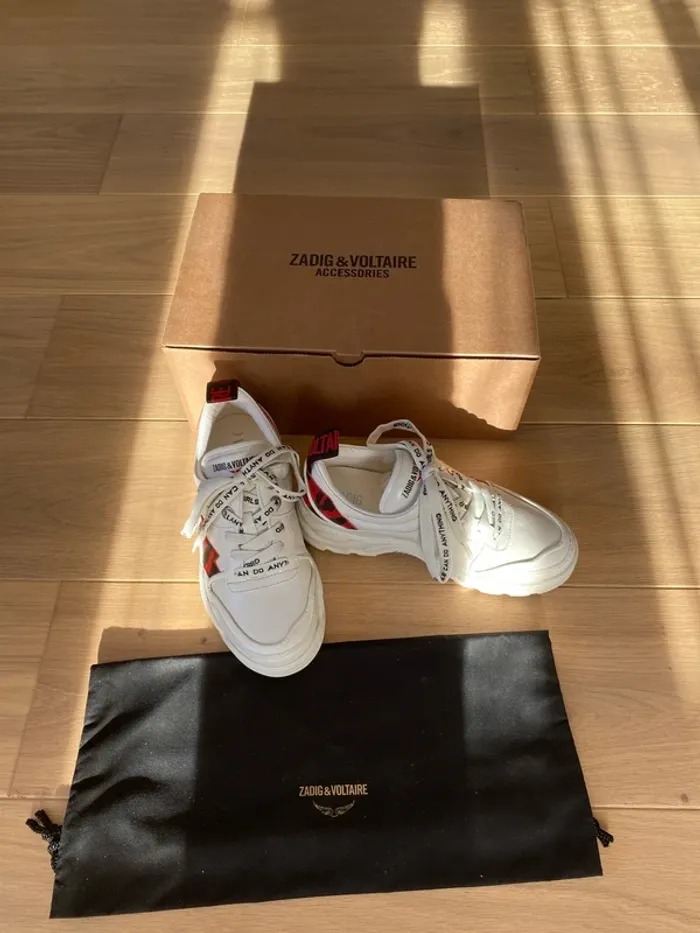 Basket Zadig et voltaire en cuir de chèvre taille 37