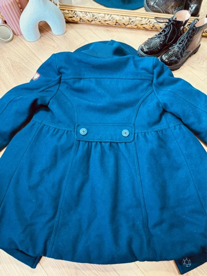 Taille 8 ans manteau type duffle-coat fille Sergent Major bleu marine * laine * 🩷 - photo numéro 10