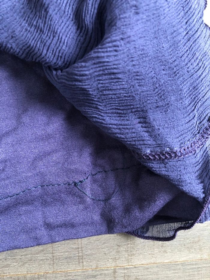 Robe Morgan chic violette en soie taille 36 - photo numéro 5