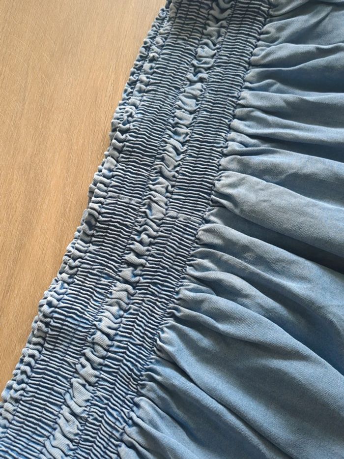 Jupe bleu + dentelle taille 38 - photo numéro 3