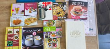 Lot de 12 livres de cuisine