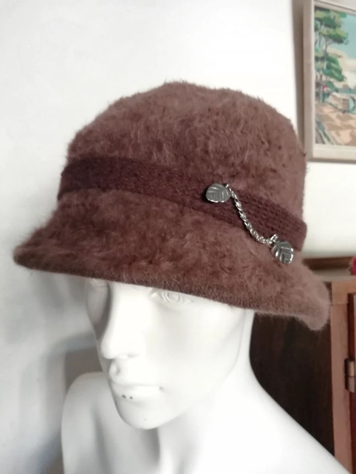 Chapeau hat cloche automne hiver autumn winter marron brown