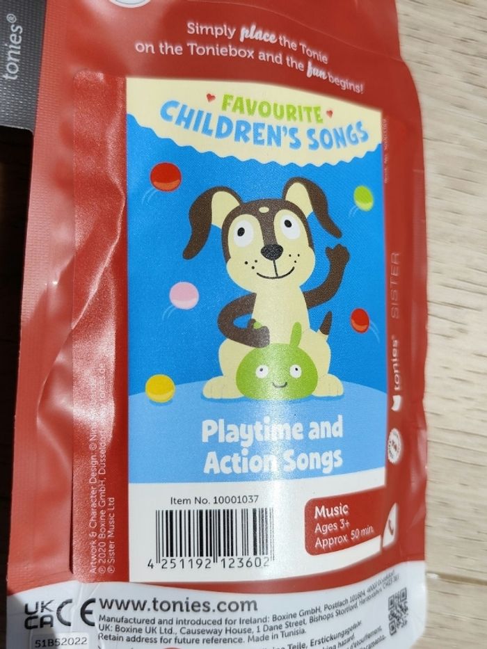 Tonies anglais 🇬🇧 Favourite children's songs : Playtime & action songs - photo numéro 2