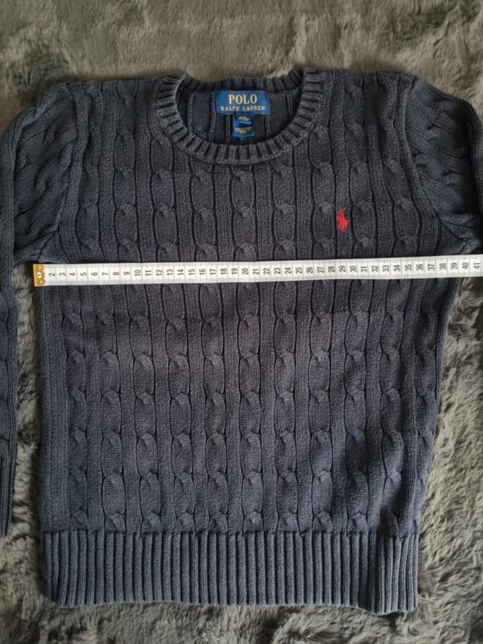 Pull torsadé Ralph Lauren bleu marine, 6-7 ans Enfant - photo numéro 10
