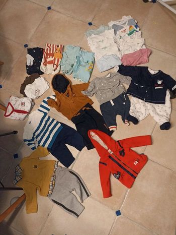Lot +de 30 pièces garçon 3 mois hiver-printemps