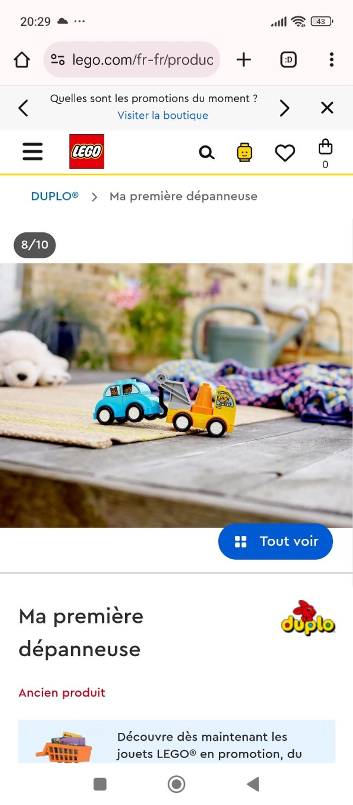 Dépanneuse lego duplo - photo numéro 4