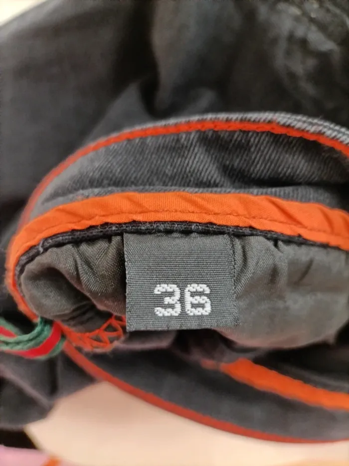 Pantalon noir effet velours Prada - Taille 36 A599 - photo numéro 11