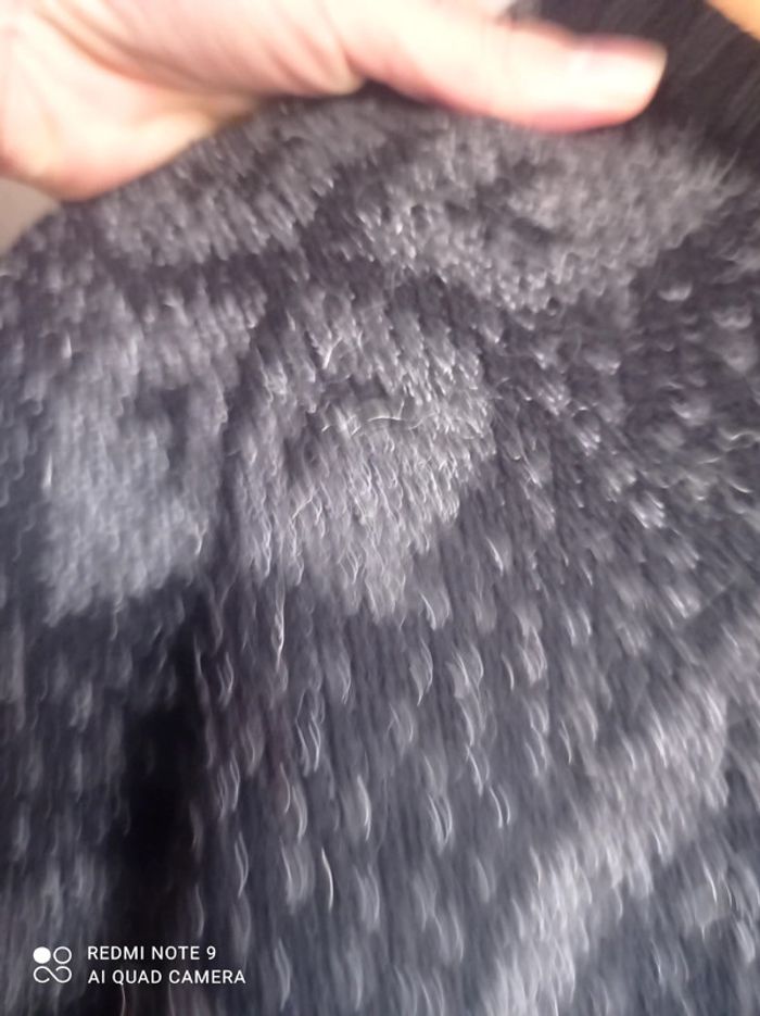 Pull jacquard noir - photo numéro 3