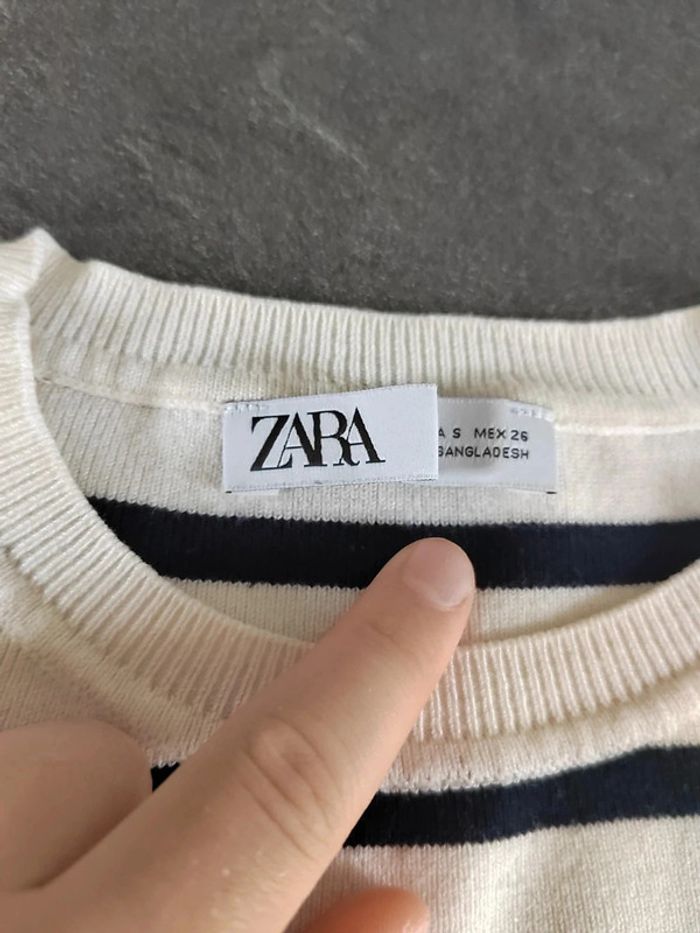 Top court ZARA à rayures  Taille S Excellent état - photo numéro 3