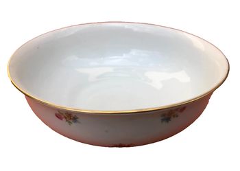 Ancien Saladier  P.N France  Porcelaine blanche à décor brassées de fleurs