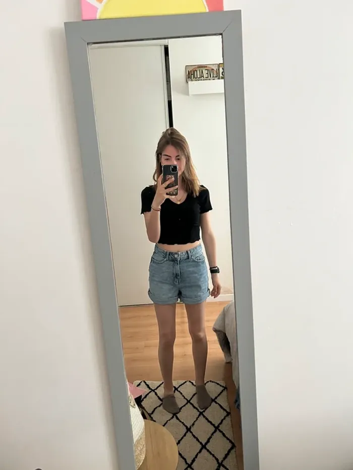Short en jean kiabi