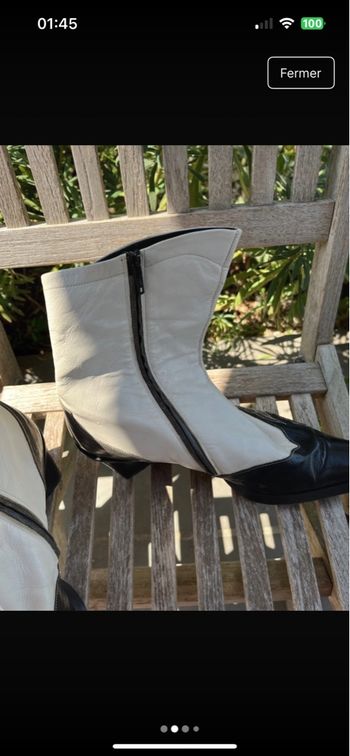 Santiag cuir italien