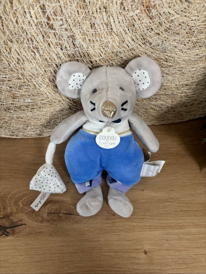 Doudou souris bleu gris ma petite dent doudou et compagnie - photo numéro 2