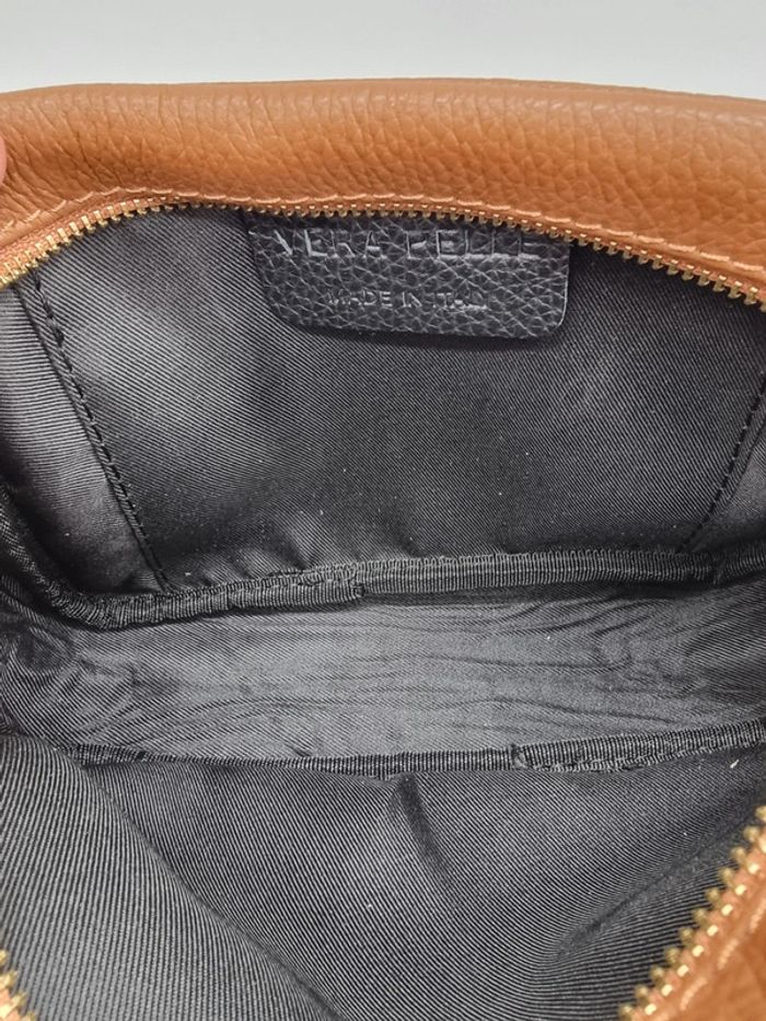 Vera Pelle sac bandoulière cuir marron - photo numéro 5