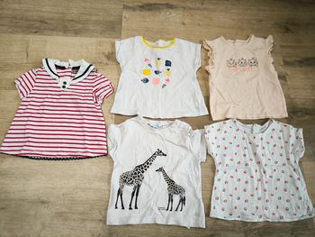 Lot de 5 tee shirts 18 mois