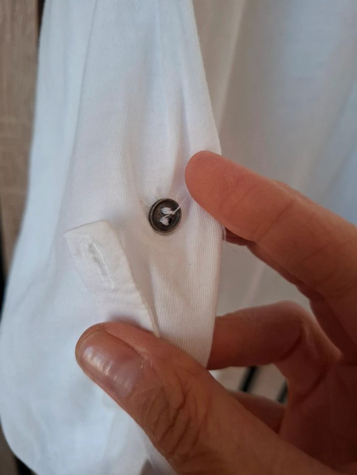 Haut blouse blanche Captain Tortue T 12 ans - photo numéro 10