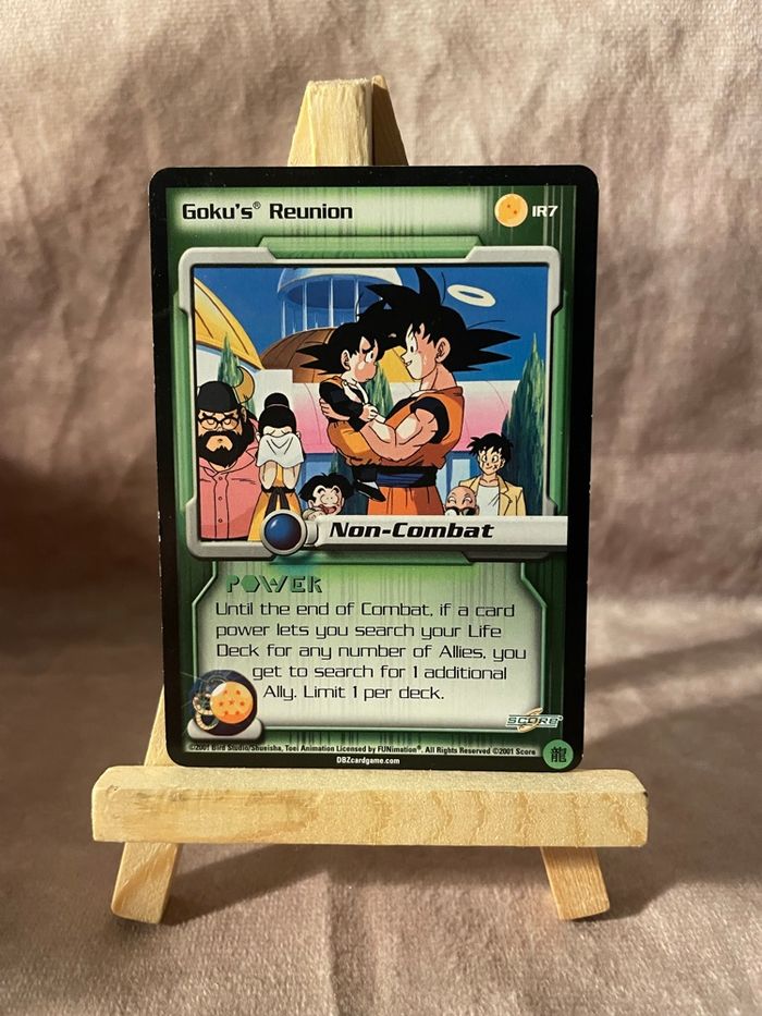Carte Dragon Ball Z 2000 TCG - Goku's réunion - IR7