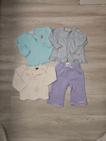 Lot de 4 vêtements fille 18 mois