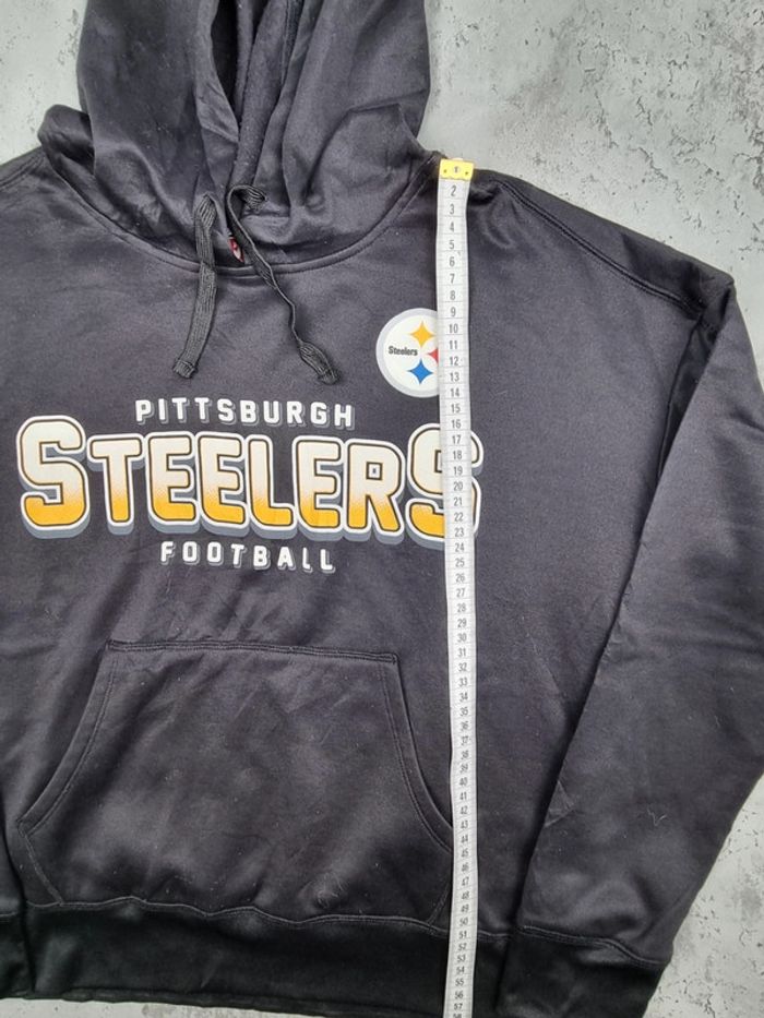 Pull à capuche NFL Pittsburgh Steelers – Taille L Femme (mesures en photos) - photo numéro 7
