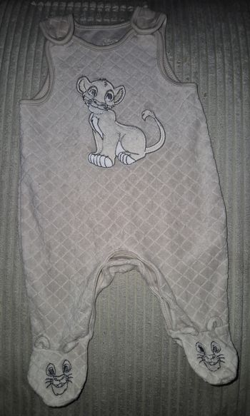 Salopette Le roi lion Simba - 0/1mois 56cm - Disney Baby - Très bon état