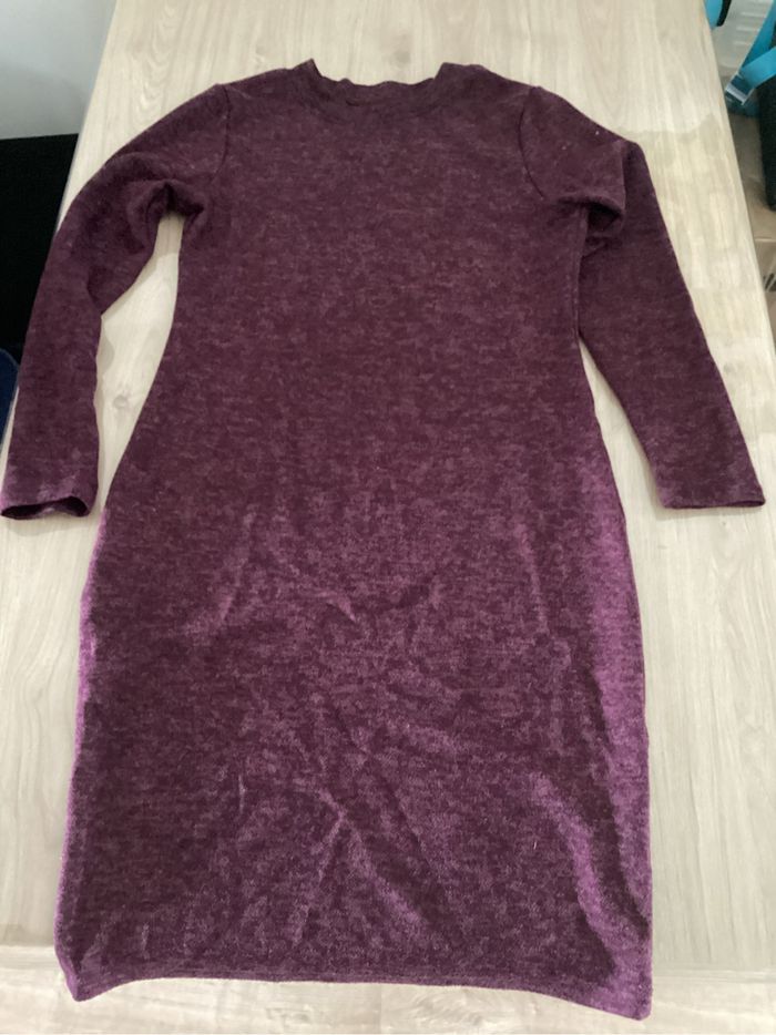 Robe pull bordeaux
