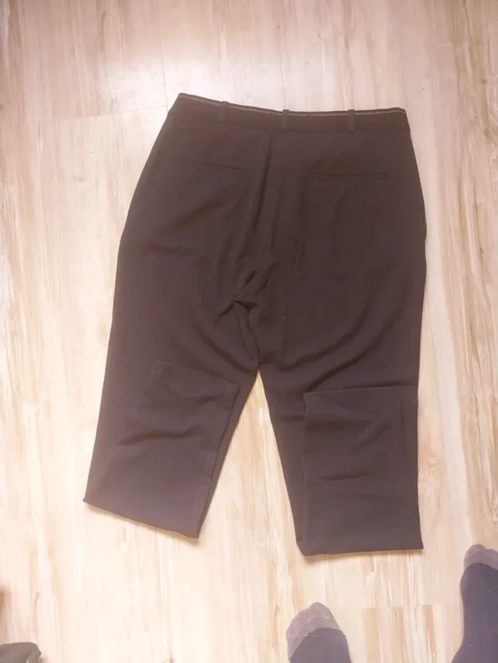 Pantalon chino noir esprit taille 38 fête - photo numéro 4