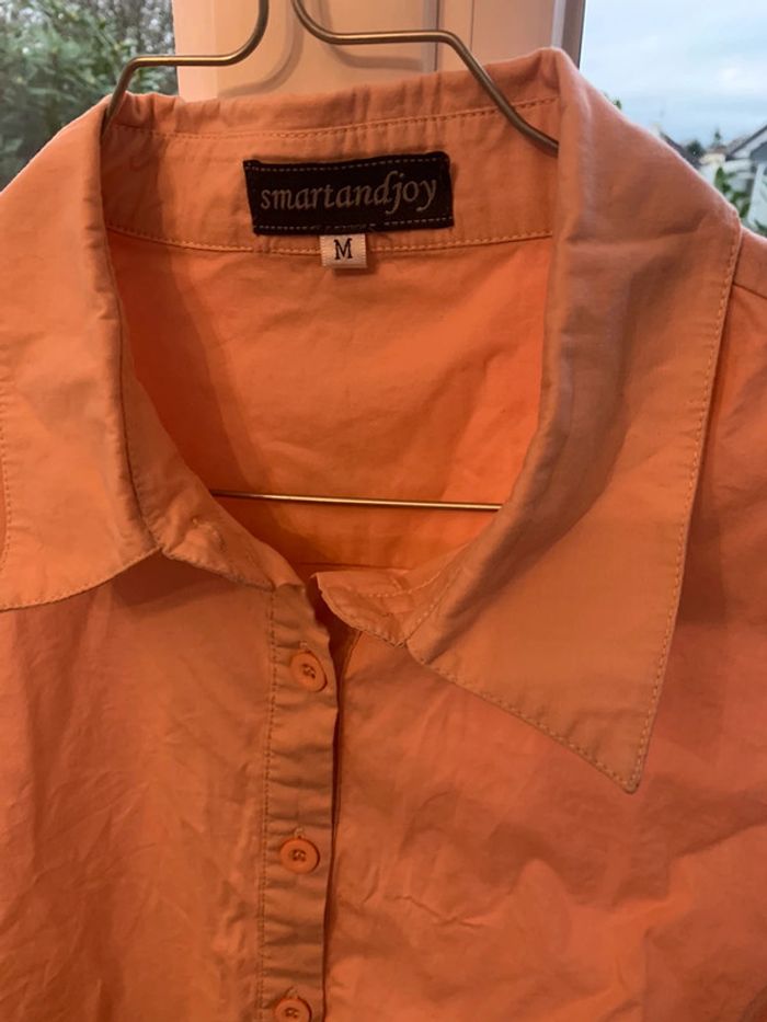 chemise rose avec manches en dentelle - photo numéro 4