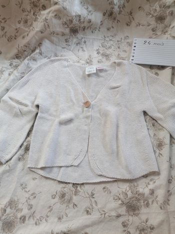 Gilet maille zara 86cm