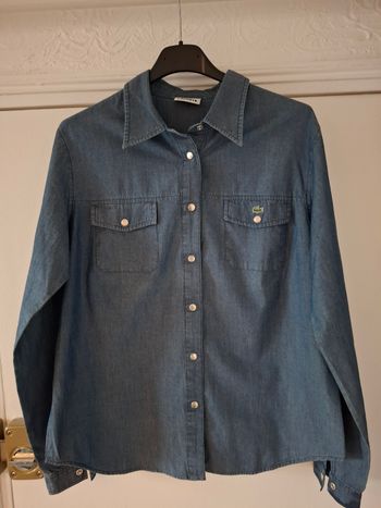 Magnifique chemise en jean lacoste 42