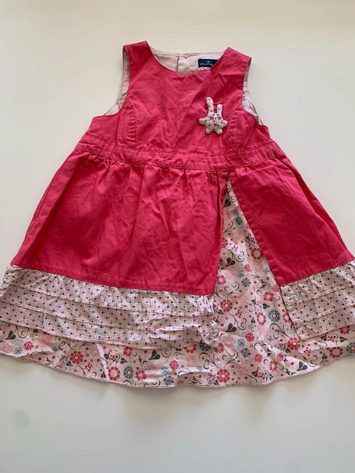 Lot 3 robes été motifs fleurs 18 mois - photo numéro 3