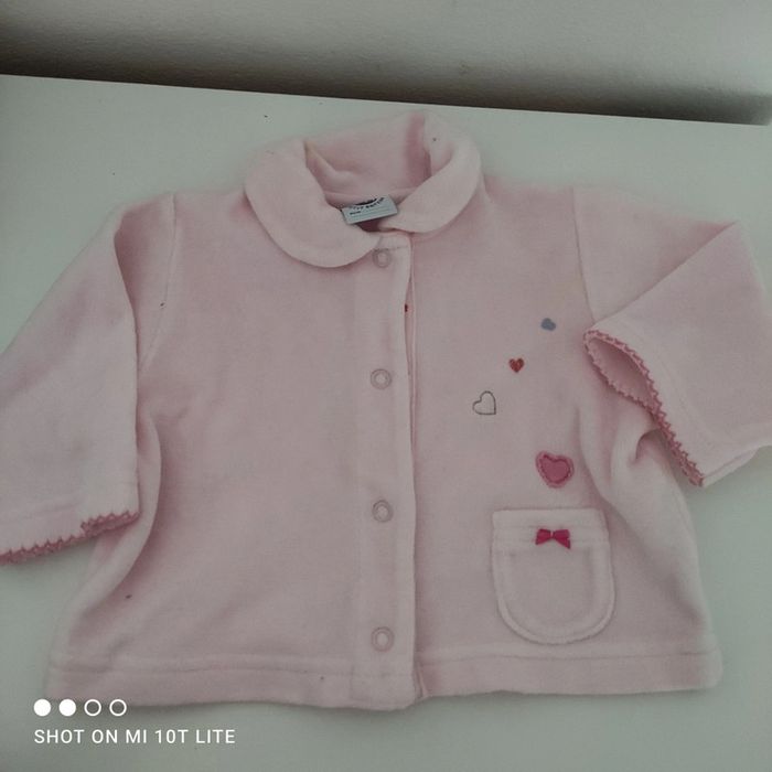 Gilet rose petit bateau