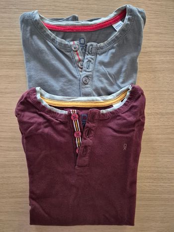 Lot de 2 tee-shirts manches longues Okaidi 