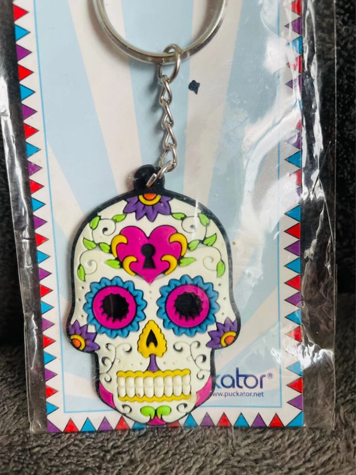 Porte clefs tête de mort Mexique - photo numéro 2