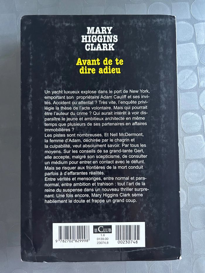 Avant de te dire adieu - Mary Higgins Clark - photo numéro 2