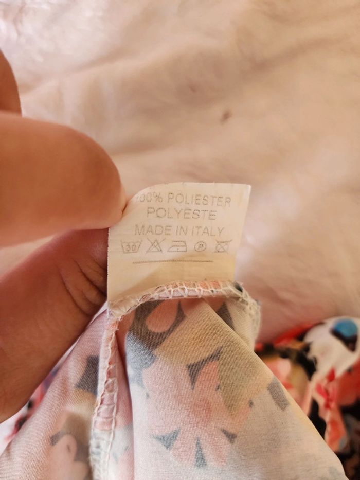 Pantalon / palazzo multicolore fleuris T.38/M - photo numéro 7