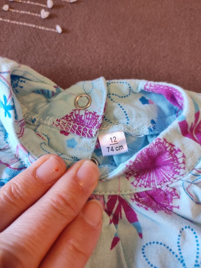 Robe fleurs bleu - photo numéro 2