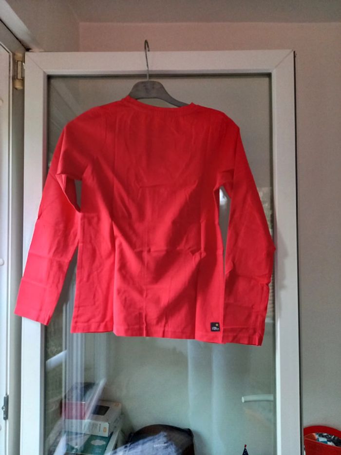 Tshirt manches longues rouge captain tortue - photo numéro 2