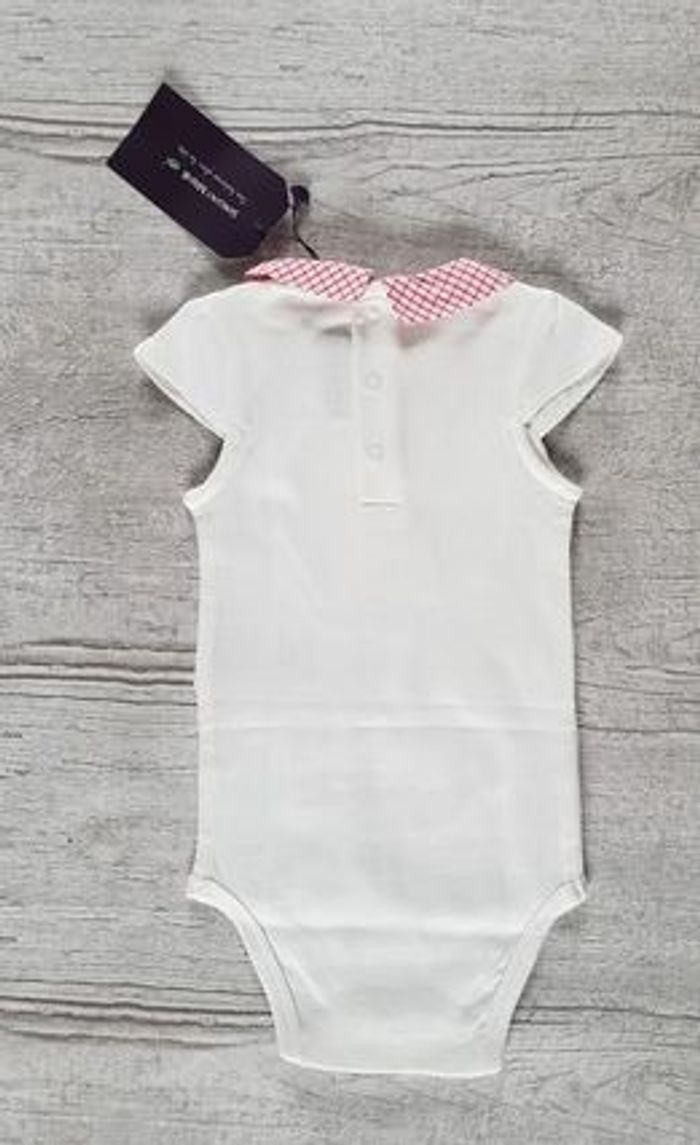 Body bébé fille 6 mois écru col imprimé Sergent Major neuf - photo numéro 2