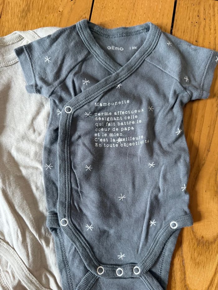 Bodies et pyjamas en très bon état taille 3 mois - photo numéro 2