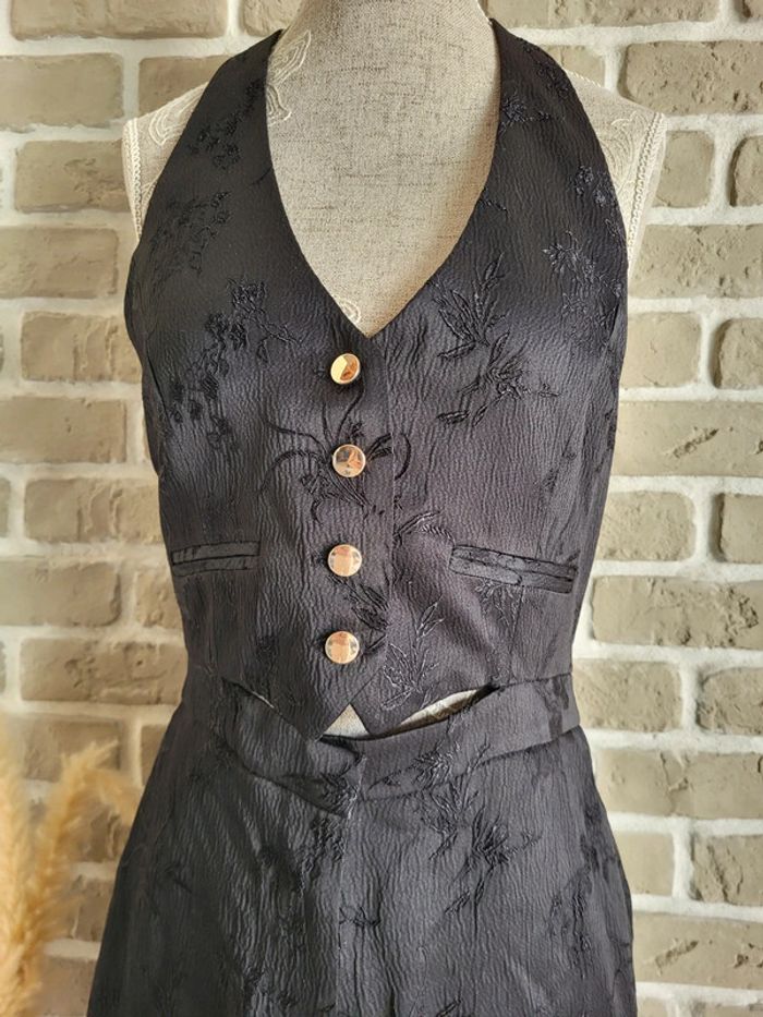 Magnifique combinaison dos nu noire Zara - Neuve avec étiquette - photo numéro 3