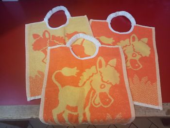 Ensemble de 3 BAVOIRS en éponge