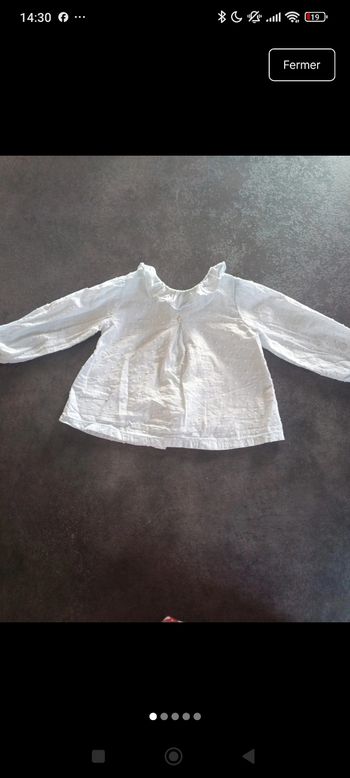 Chemisier 
12 mois 