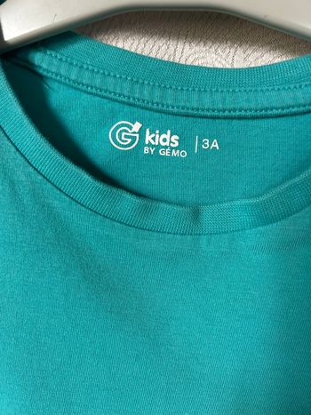 T-shirt basique coton vert 3 ans G’kids by Gemo 