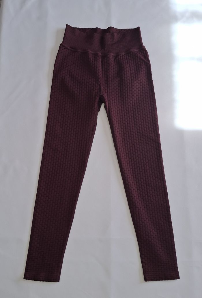 Legging bordeaux push up pour sport - Taille M - Prozis - photo numéro 2
