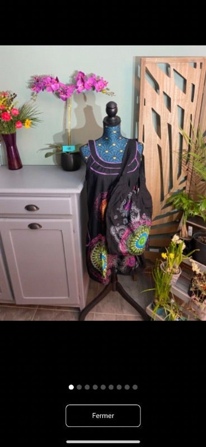 Robe femme 48 + sac à main assorti